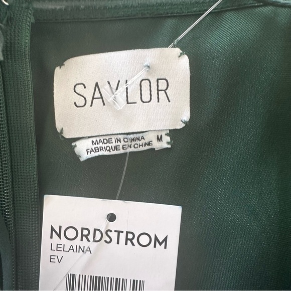 Saylor Lelaina Strapless Feather Trim Jumpsuit Size M Holiday Festive NWT - Picture 6 of 13